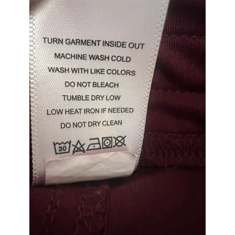 Figs Cairo Cargo Scrub Pants Burgundy Men's XL Elastic Waist Straight Medical